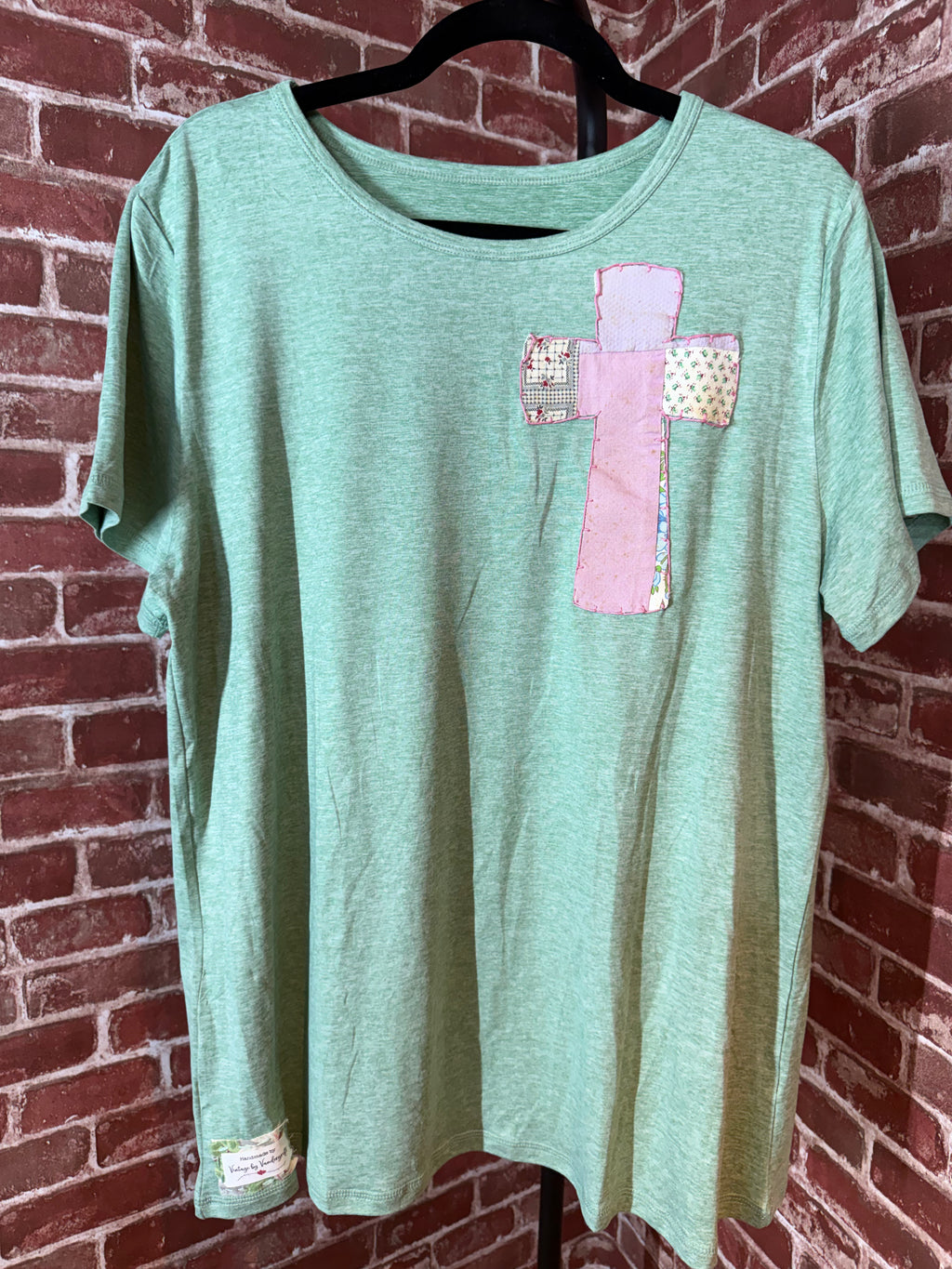 Cross Quilted Shirt, Sage Green - 2XLarge