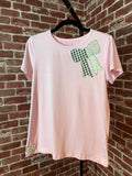 Bow Quilted Shirt, Pink - Small
