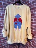 Yellow Quilted Sweatshirt -2XLarge