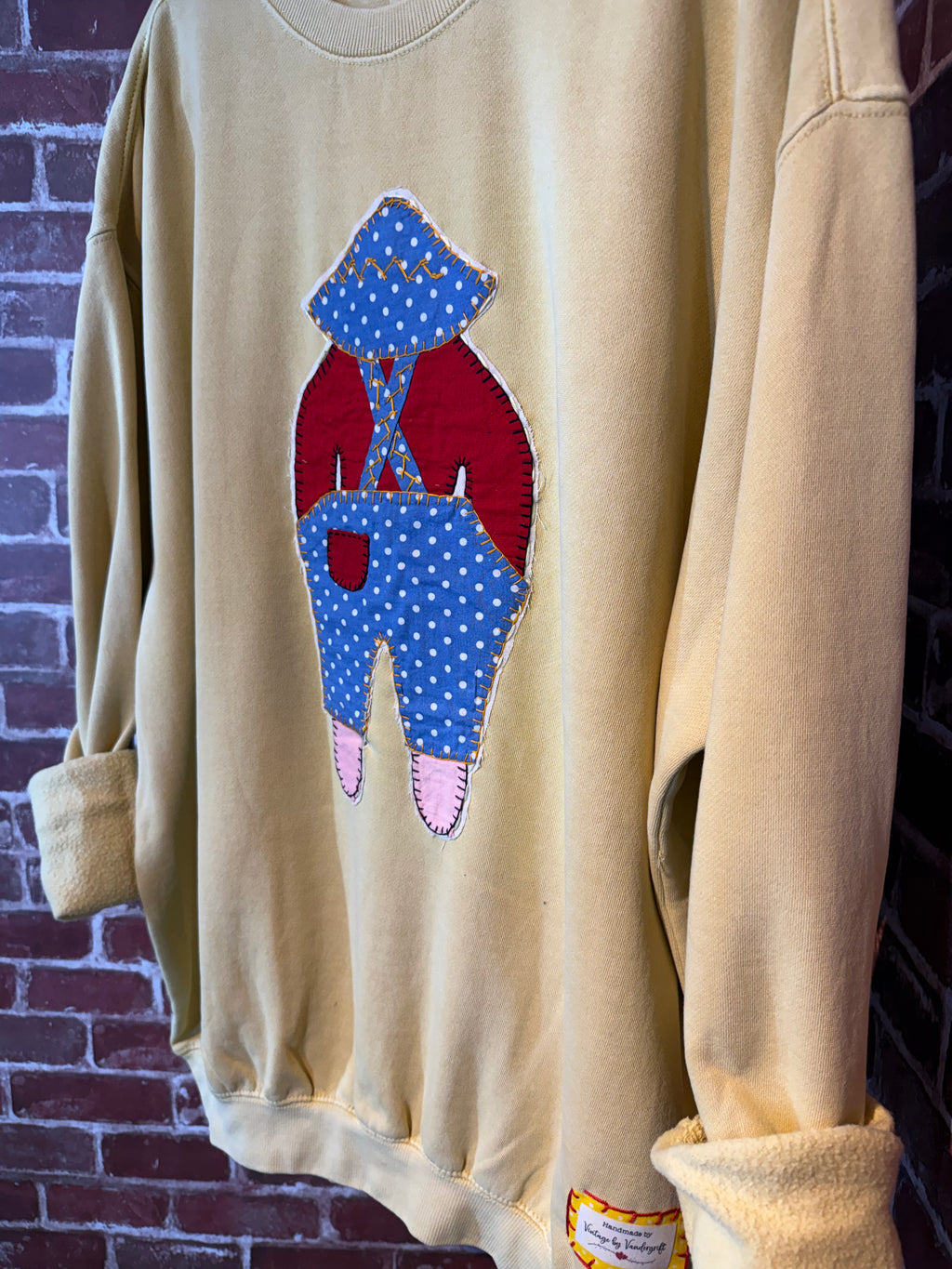 Yellow Quilted Sweatshirt -2XLarge