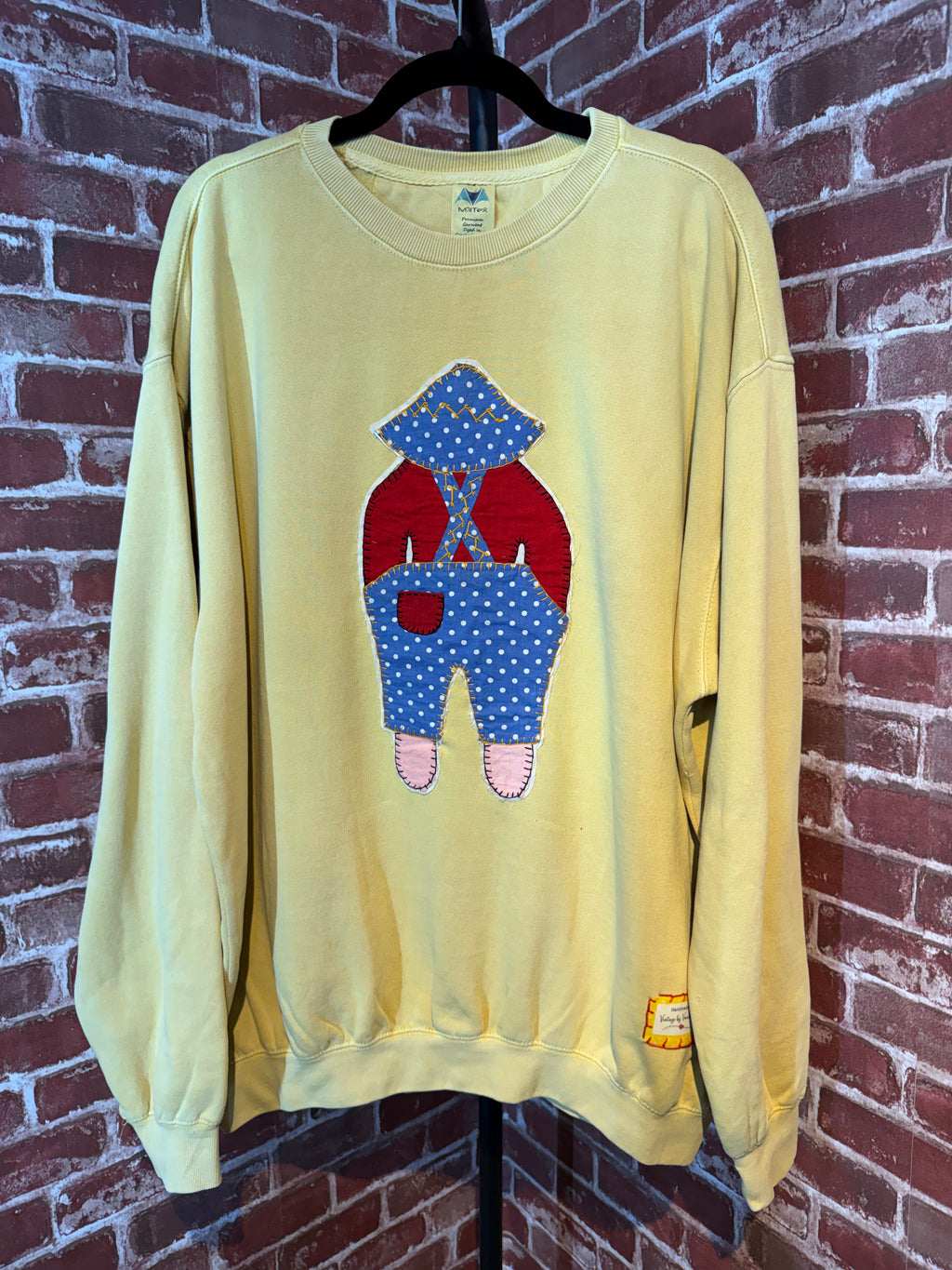 Yellow Quilted Sweatshirt -2XLarge