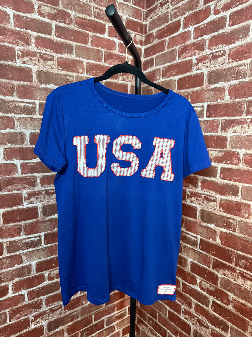 USA Quilted Shirt, Blue - Medium