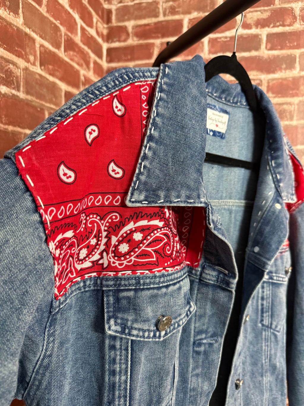 Flag Quilted, Jean Jacket - XLarge