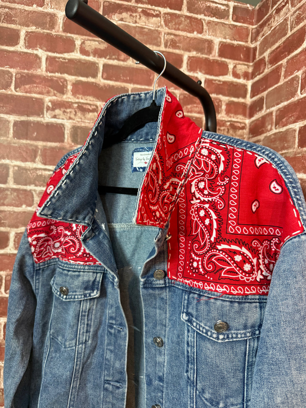 Flag Quilted, Jean Jacket - XLarge