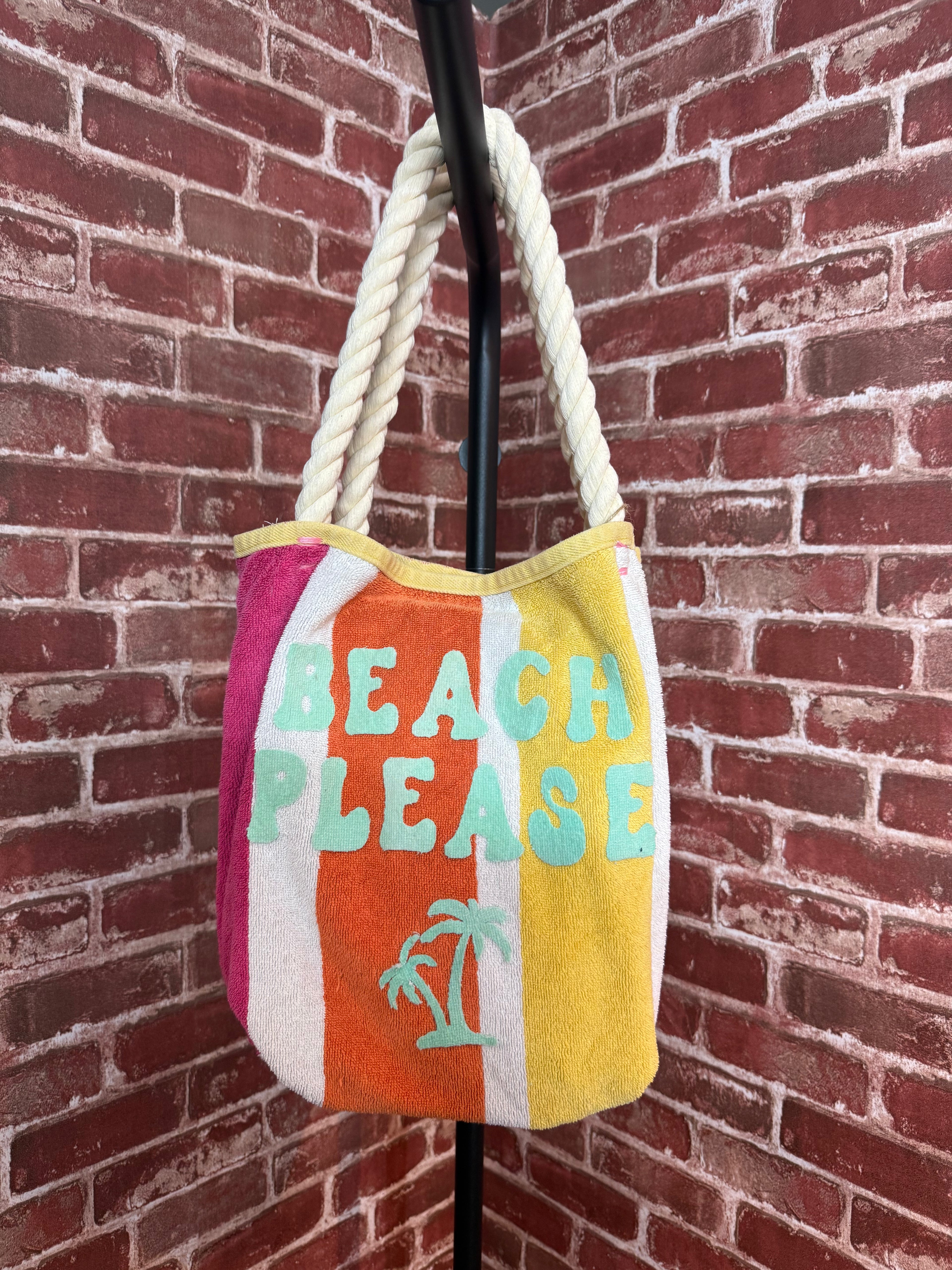 Beach Please Bag, Multi Color -Large