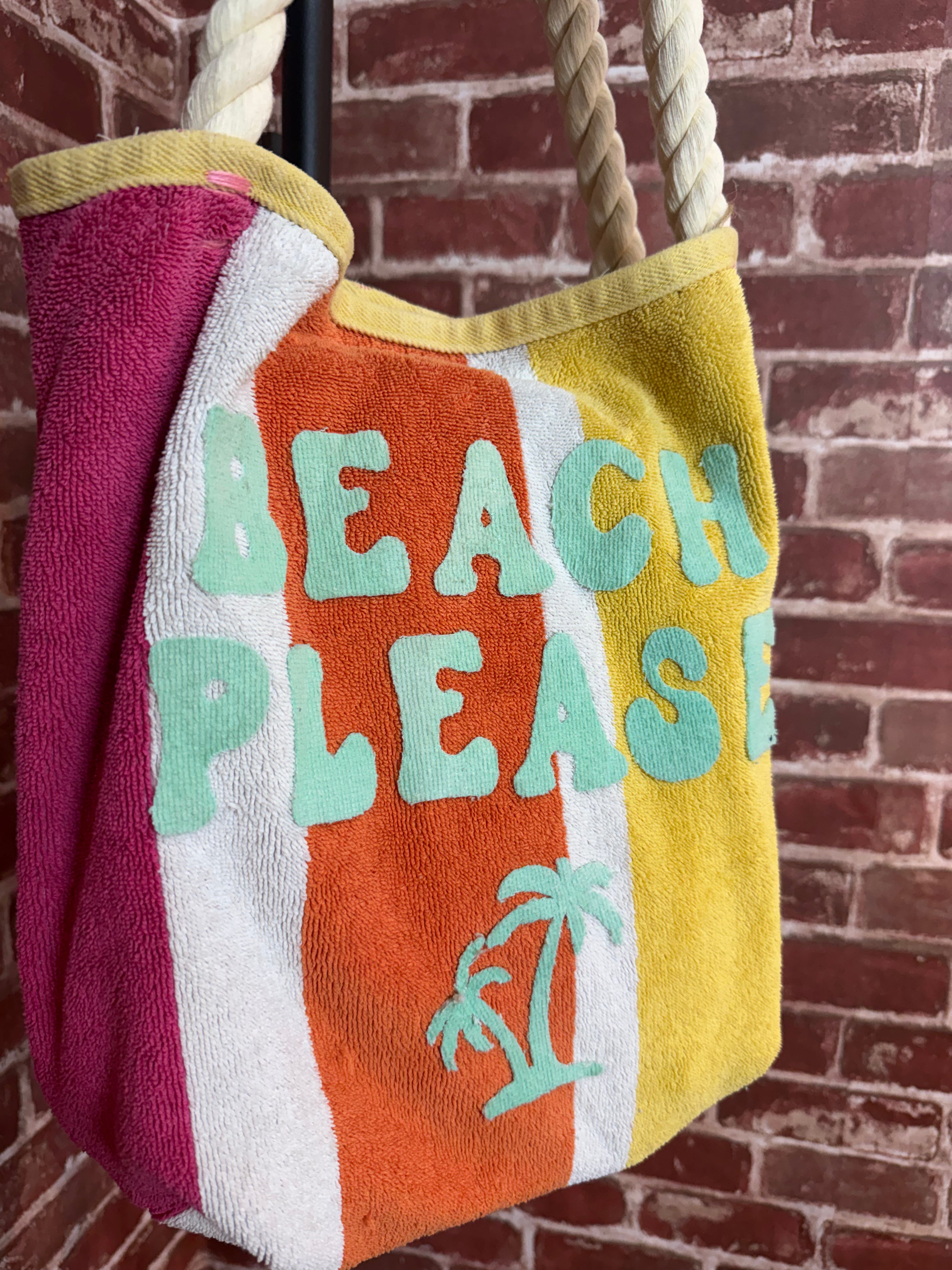Beach Please Bag, Multi Color -Large