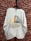 Sail Boat Quilted Sweatshirt - 2XLarge