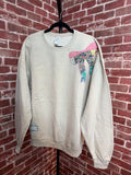 Tan Quilted Bow Sweatshirt -XLarge