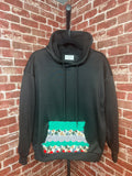Afghan Pocket Hoodie Black- Small