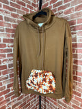 Afghan Pocket Hoodie Brown- XLarge