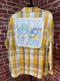 Yellow Long Sleeve with Quilted Back- XLarge